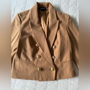 Express Tan Blazer Professional Tailored Jacket